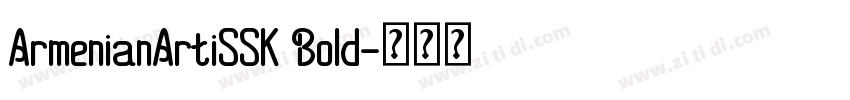 ArmenianArtiSSK Bold字体转换